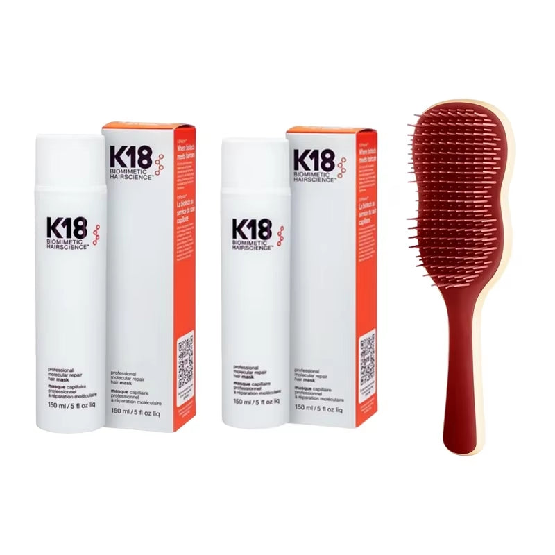 150ML/50ML Original K18 with Hair Comb Original Leave-In Conditioner Repair Dry Hair 4 Minutes to Reverse Hair Damage Moisturize