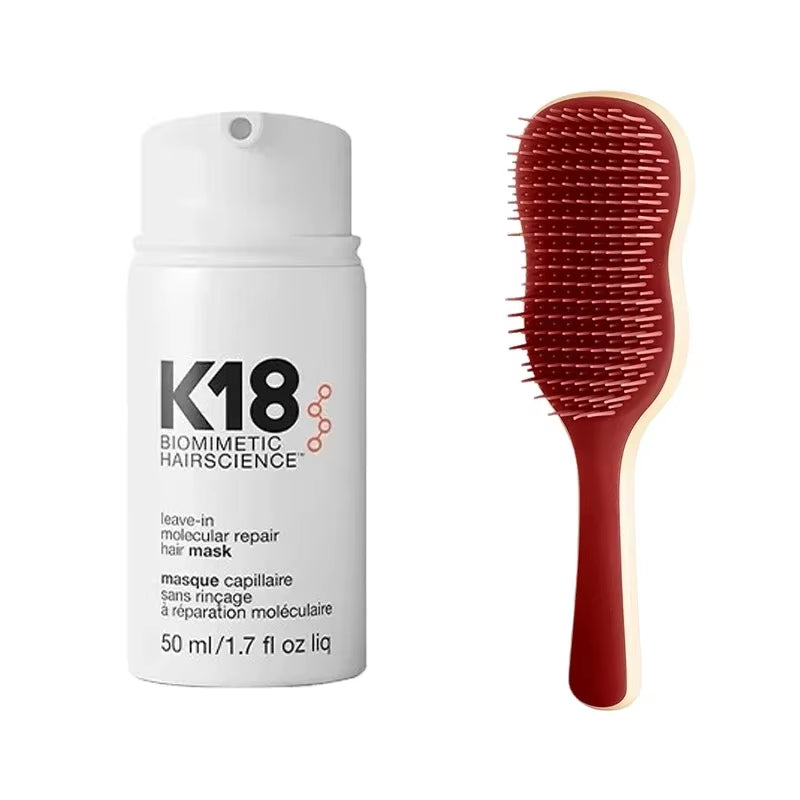 150ML/50ML Original K18 with Hair Comb Original Leave-In Conditioner Repair Dry Hair 4 Minutes to Reverse Hair Damage Moisturize